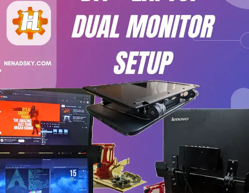 DIY project to make an additional laptop monitor from an old laptop screen